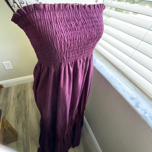 Strapless Maxi dress sz M - Picture 3 of 4
